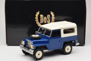 Land Rover Lightweight Series III Albastru Închis BoS Models 1:18 BOS382 Rășină - imaginea 6 din 6