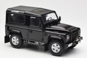 Land Rover Defender 90 Santorini Negru Metalic Kyosho 1:18 08901BK Metal - imaginea 6 din 8