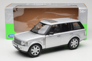 Land Rover Range Rover L322 Argintiu Welly 1:18 12536W Metal - imaginea 8 din 8