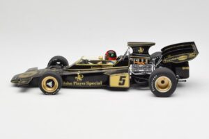 Lotus 72D #5 E. Fittipaldi John Player Special GP Spain 1972 MCG 1:18 MCG18610F Metal - imaginea 5 din 6