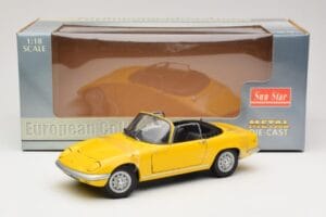 Lotus Elan S3 Cabriolet Galben Sun Star 1:18 4052 Metal - imaginea 6 din 6