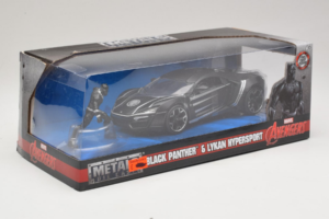 Lykan HyperSport Black Panther Cu Figurina Metals Diecast 1:24 99723 Metal - imaginea 2 din 3