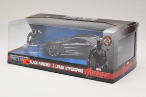 Lykan HyperSport Black Panther Cu Figurina Metals Diecast 1:24 99723 Metal - imaginea 3 din 3