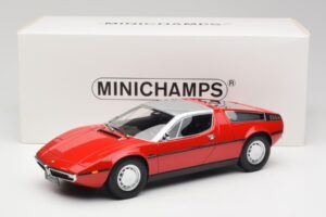 Maserati Bora Roșu & Argintiu Minichamps 1:18 107123721 Rășină - imaginea 6 din 6