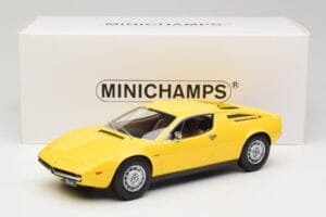 Maserati Merak Galben Minichamps 1:18 107123760 Rășină - imaginea 6 din 6