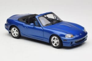 Mazda MX-5 NA 10th Anniversary Blue Metallic Gate 1:18 01071 Metal - imaginea 6 din 8