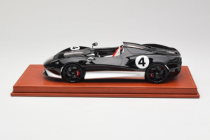 McLaren Elva Negru Argintiu AB Models 1:18 REMC022 Rășină
