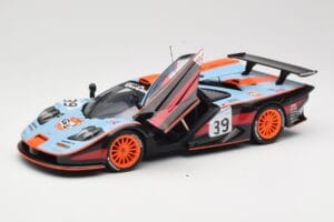 McLaren F1 GTR #39 Gulf R. Bellm / A. Gilbert / M. Sekiya 24 Hours of Le Mans 1997 UT Models 1:18 39725 Metal - imaginea 2 din 8