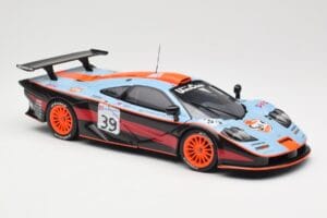 McLaren F1 GTR #39 Gulf R. Bellm / A. Gilbert / M. Sekiya 24 Hours of Le Mans 1997 UT Models 1:18 39725 Metal - imaginea 6 din 8