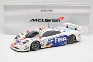 McLaren F1 GTR BMW Motorsport #42 J. Lehto / S. Soper / N. Piquet 24 Hours of Le Mans 1997 Minichamps 1:18 530133742 Metal - imaginea 8 din 8