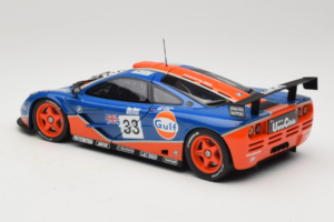 McLaren F1 GTR Gulf #33 R. Bellm / M. Weaver / J-J. Lehto 24 Hours of Le Mans 1996 UT Models 1:18 530161833 Metal - imaginea 7 din 8