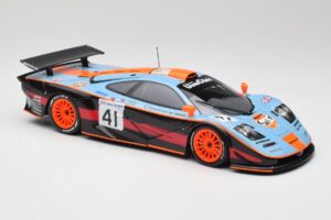 McLaren F1 GTR Gulf #41 P. Gounon / S. Oloffson 24 Hours of Le Mans 1997 Minichamps 1:18 530133741 Metal - imaginea 6 din 8