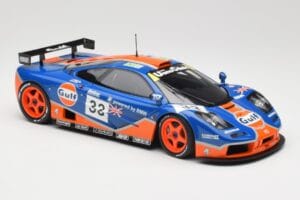 McLaren F1 GTR Gulf Racing #33 S. Bellm / A. Weaver / J. Lehto 24 Hours of Le Mans 1996 Minichamps 1:18 530133633 Metal - imaginea 6 din 8