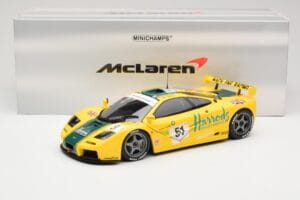 McLaren F1 GTR Harrods Mach One Racing #51 A. Wallace / D. Bell / J. Bell 24 Hours of Le Mans 1995 Minichamps 1:18 530133551  - imaginea 8 din 8