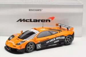 McLaren F1 GTR Kokusai Kaihatsu Racing #53 O. Giroix / J. Sala / P. Deletraz 24 Hours of Le Mans 1996 Minichamps 1:18 5301336 - imaginea 8 din 8