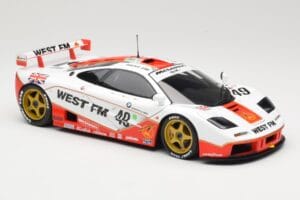 McLaren F1 GTR West Competition #49 J. Nielsen / J. Mass / T. Bscher 24 Hours of Le Mans 1995 Minichamps 1:18 530133549 Metal - imaginea 6 din 8