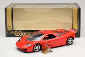 McLaren F1 High Mirror Light Red Guiloy 1:18 67505 Metal - imaginea 8 din 8
