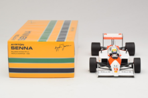 McLaren MP4/4 Honda #12 A. Senna Marlboro McLaren F1 World Champion 1988 Minichamps 1:18 540881812 Metal - imaginea 6 din 7