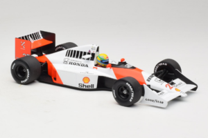 McLaren MP4/5B Honda #27 A. Senna Marlboro McLaren F1 World Champion 1990 Minichamps 1:18 540901827 Metal - imaginea 4 din 7