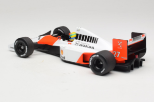 McLaren MP4/5B Honda #27 A. Senna Marlboro McLaren F1 World Champion 1990 Minichamps 1:18 540901827 Metal - imaginea 5 din 7