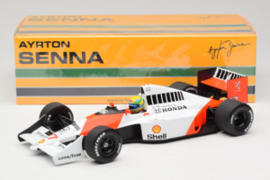McLaren MP4/5B Honda #27 A. Senna Marlboro McLaren F1 World Champion 1990 Minichamps 1:18 540901827 Metal - imaginea 7 din 7