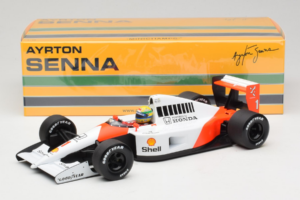 McLaren MP4/6 Honda #1 A. Senna Marlboro McLaren F1 World Champion 1991 Minichamps 1:18 540911801 Metal - imaginea 7 din 7