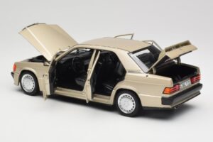 Mercedes 190E W201 2.3-16 Smoke Silver Metallic Norev 1:18 183831 Metal - imaginea 5 din 8