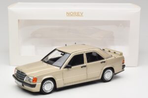 Mercedes 190E W201 2.3-16 Smoke Silver Metallic Norev 1:18 183831 Metal - imaginea 8 din 8