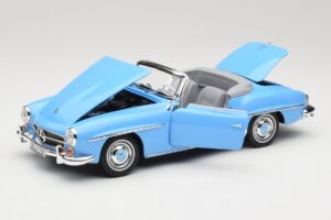 Mercedes 190 SL W121 Albastru Deschis Norev 1:18 183400 Metal - imaginea 2 din 8