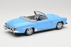 Mercedes 190 SL W121 Albastru Deschis Norev 1:18 183400 Metal - imaginea 3 din 8