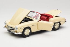 Mercedes 190 SL W121 Bej Minichamps 1:18 103037034 Metal - imaginea 2 din 8