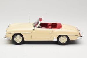 Mercedes 190 SL W121 Bej Minichamps 1:18 103037034 Metal - imaginea 4 din 8