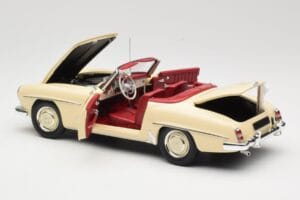 Mercedes 190 SL W121 Bej Minichamps 1:18 103037034 Metal - imaginea 5 din 8