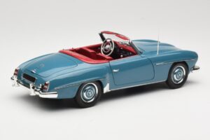 Mercedes 190 SL W121 Albastru Minichamps 1:18 103037033 Metal - imaginea 3 din 8