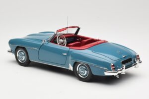 Mercedes 190 SL W121 Albastru Minichamps 1:18 103037033 Metal - imaginea 7 din 8