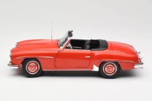 Mercedes 190 SL W121 Guards Red Minichamps 1:18 100037032 Metal - imaginea 4 din 8