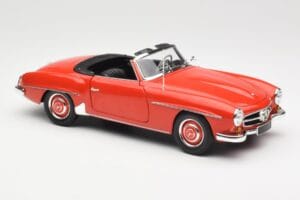 Mercedes 190 SL W121 Guards Red Minichamps 1:18 100037032 Metal - imaginea 6 din 8