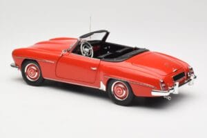 Mercedes 190 SL W121 Guards Red Minichamps 1:18 100037032 Metal - imaginea 7 din 8