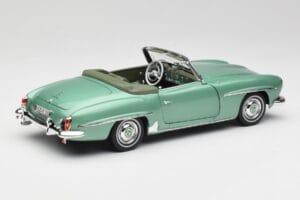 Mercedes 190 SL W121 Verde Deschis Metalizat Norev 1:18 183401 Metal - imaginea 4 din 9