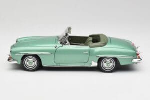 Mercedes 190 SL W121 Verde Deschis Metalizat Norev 1:18 183401 Metal - imaginea 5 din 9