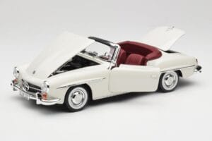 Mercedes 190 SL W121 Gri Deschis Norev 1:18 B66040710 Metal - imaginea 2 din 10