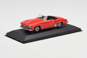 Mercedes 190 SL W121 Roșu Minichamps 1:43 940033131 Metal - imaginea 2 din 4