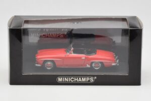 Mercedes 190 SL W121 Roșu Minichamps 1:43 940033131 Metal - imaginea 4 din 4