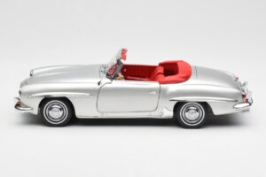 Mercedes 190 SL W121 Argintiu Norev 1:18 B660640604 Metal - imaginea 4 din 8