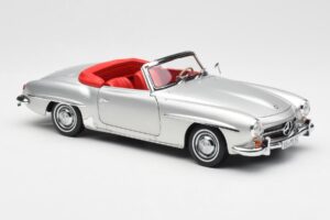 Mercedes 190 SL W121 Argintiu Norev 1:18 B660640604 Metal - imaginea 6 din 8
