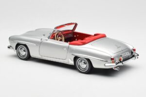 Mercedes 190 SL W121 Argintiu Norev 1:18 B660640604 Metal - imaginea 7 din 8