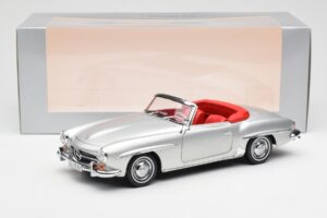 Mercedes 190 SL W121 Argintiu Norev 1:18 B660640604 Metal - imaginea 8 din 8