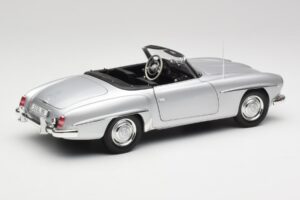 Mercedes 190 SL W121 Argintiu Gri Minichamps 1:18 100037031 Metal - imaginea 3 din 8