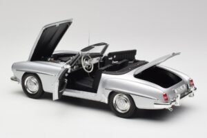 Mercedes 190 SL W121 Argintiu Gri Minichamps 1:18 100037031 Metal - imaginea 5 din 8