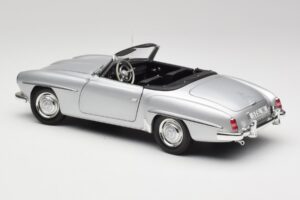 Mercedes 190 SL W121 Argintiu Gri Minichamps 1:18 100037031 Metal - imaginea 7 din 8